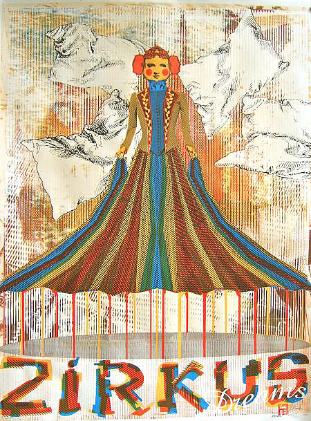 Zirkus Dreams, Roland Barth & Jimmy Draht, 51 x 72 cm